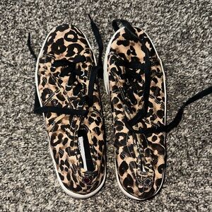 Leopard Print platform steve madden sneakers